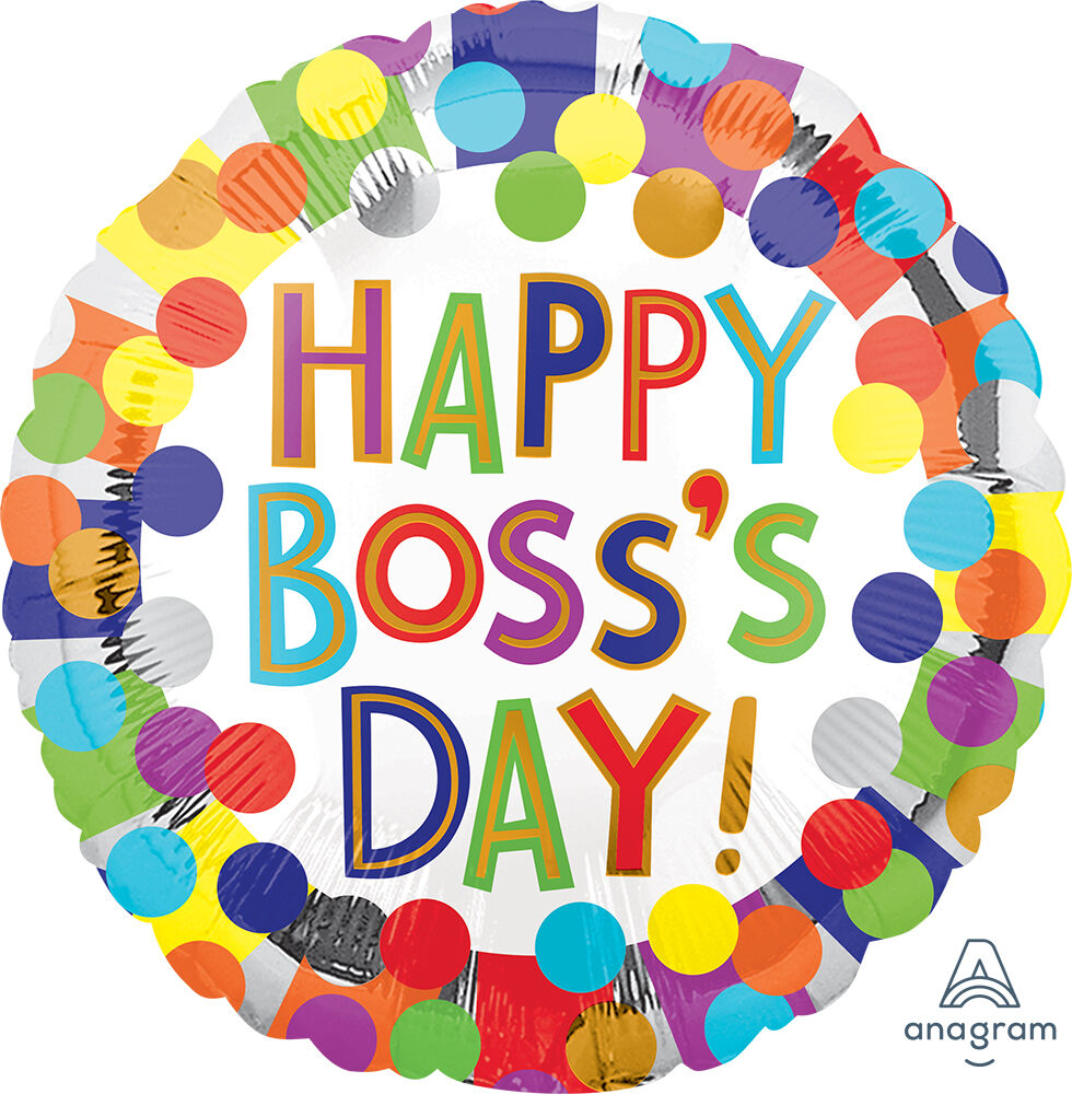 17" Boss's Day Bursty Dots