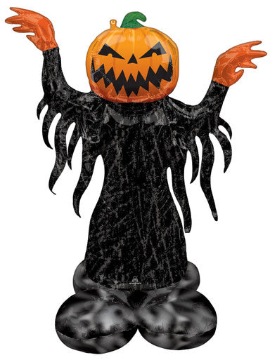 45" Pumpkin Head Ghost AirLoonz - AIR FILL