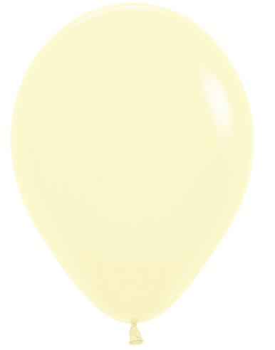 5" Sempertex Pastel Matte Yellow - 100Ct.