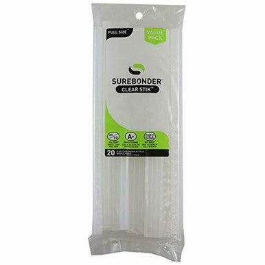 10" Clear Glue Sticks - 20Ct.