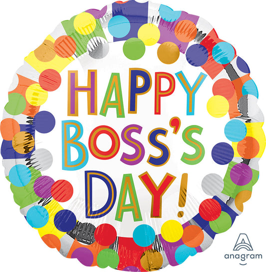 17" Boss's Day Bursty Dots