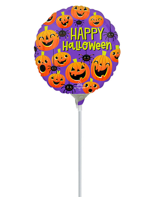 9" Halloween Spiders and Pumpkins - AIR FILL