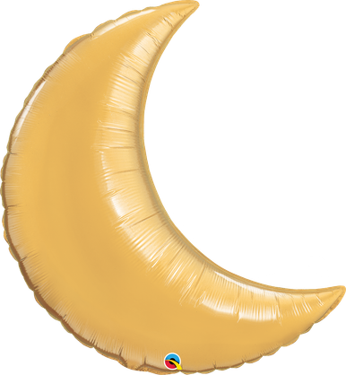 35" Crescent Moon Gold