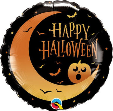 18" Halloween Crescent Moon & Jack