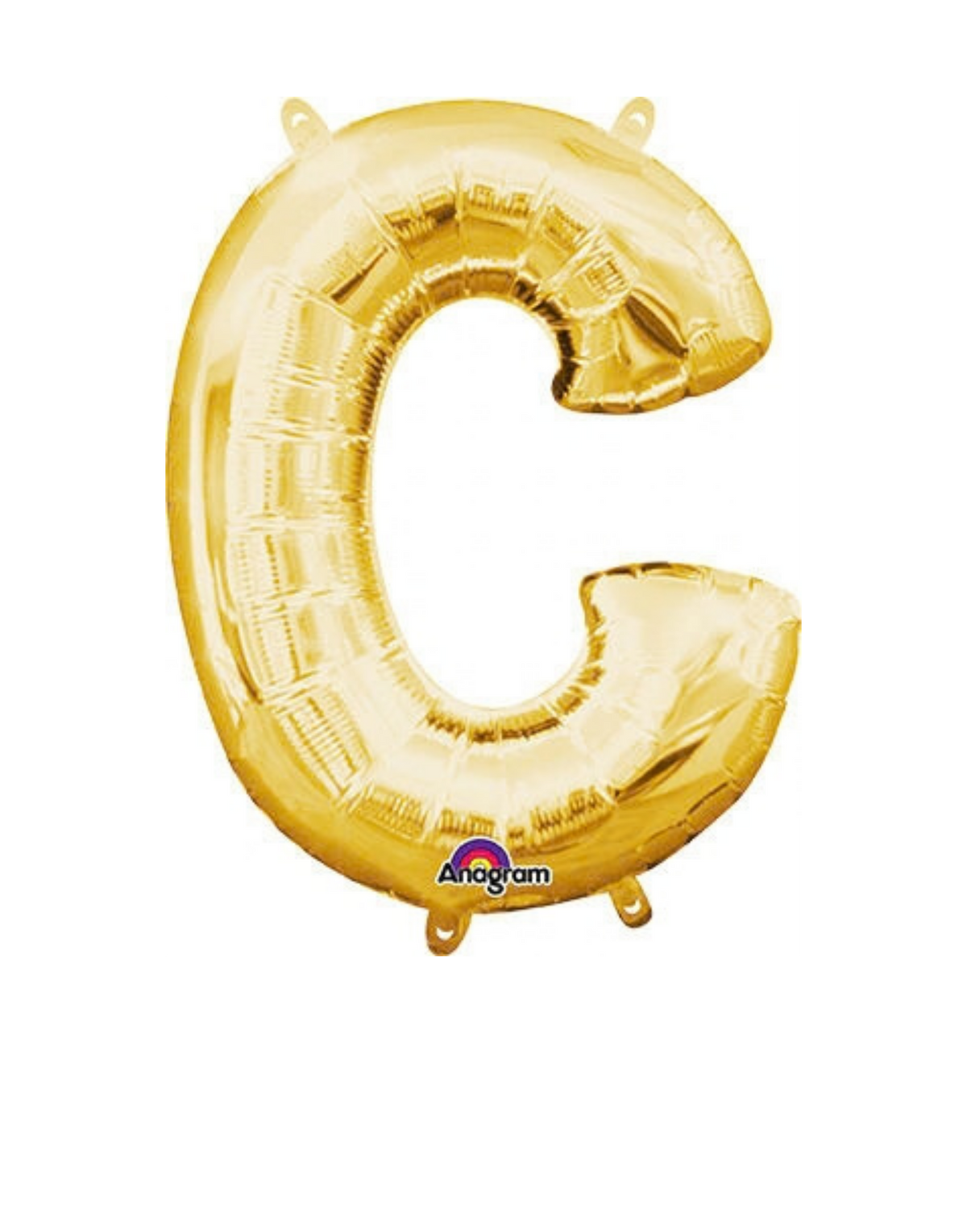 16" Anagram Gold Letter Foil Balloons - AIR FILL