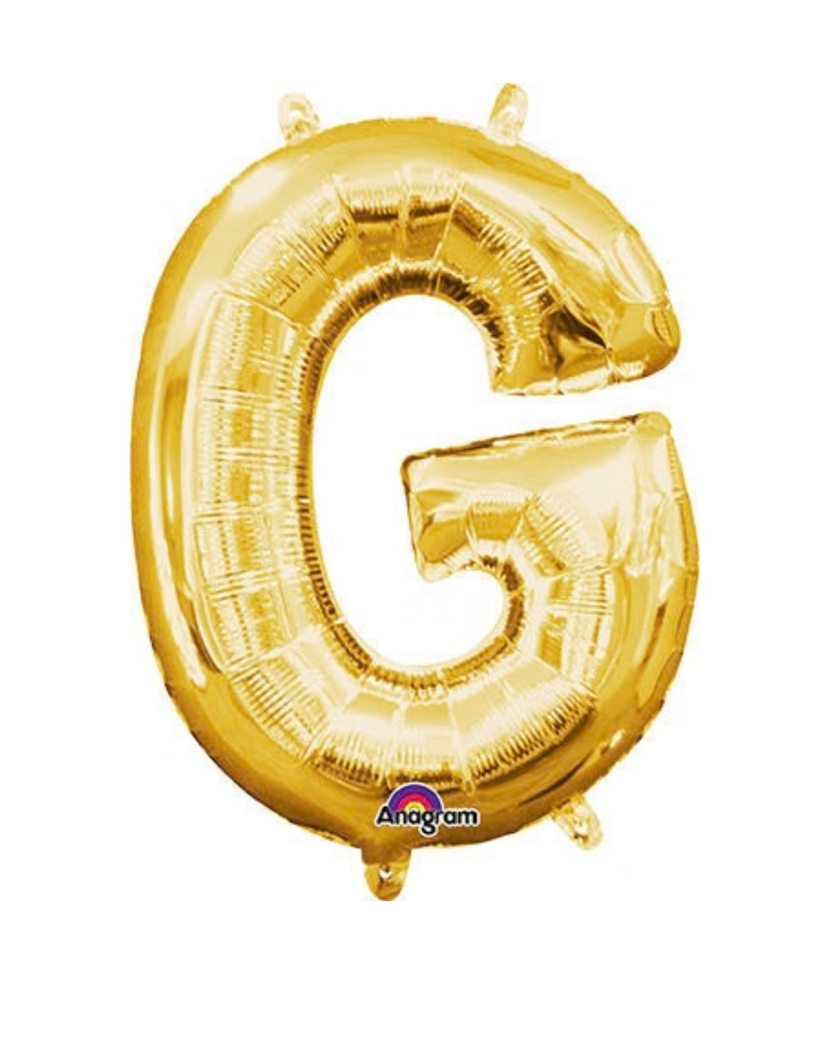 16" Anagram Gold Letter Foil Balloons - AIR FILL