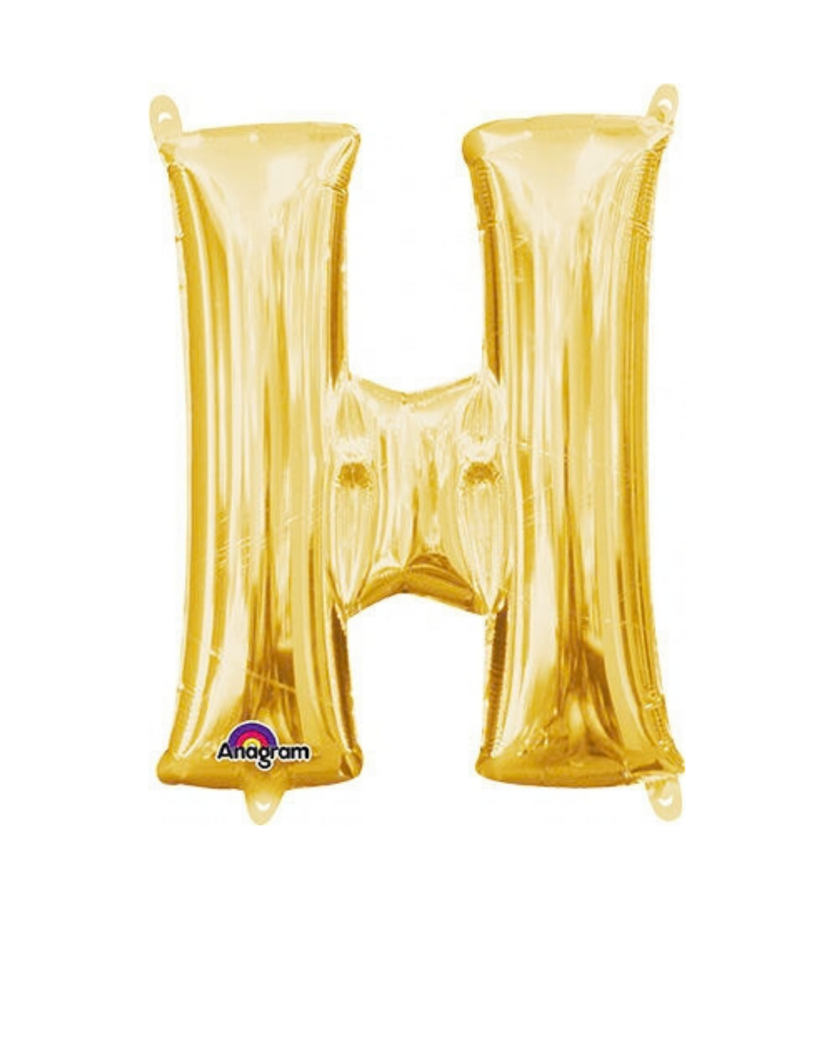 16" Anagram Gold Letter Foil Balloons - AIR FILL