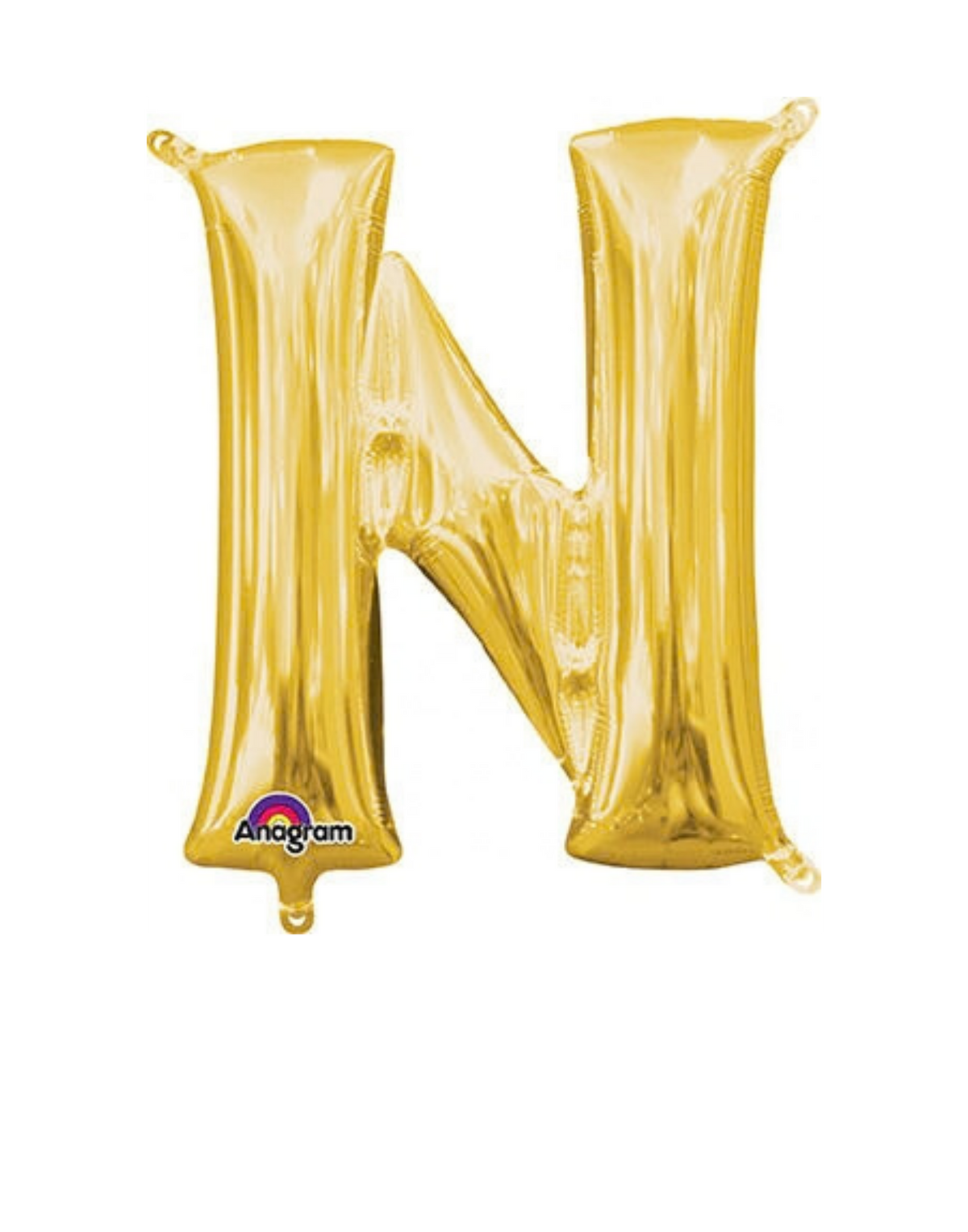 16" Anagram Gold Letter Foil Balloons - AIR FILL