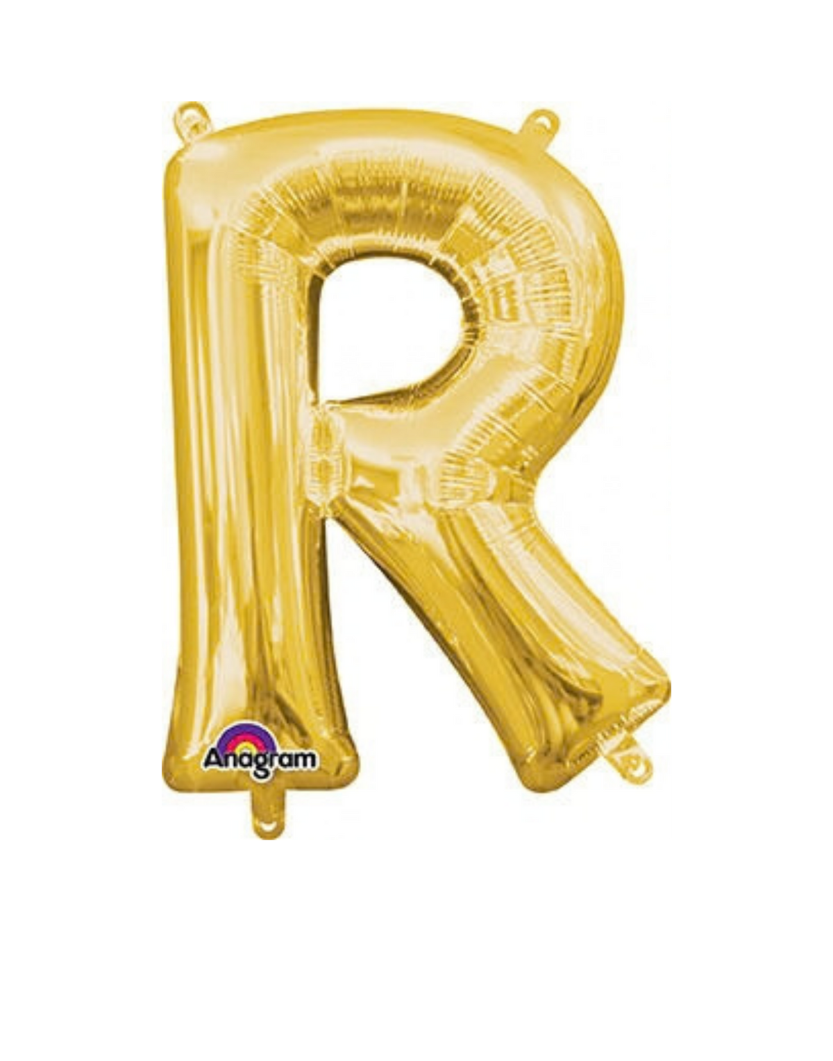 16" Anagram Gold Letter Foil Balloons - AIR FILL