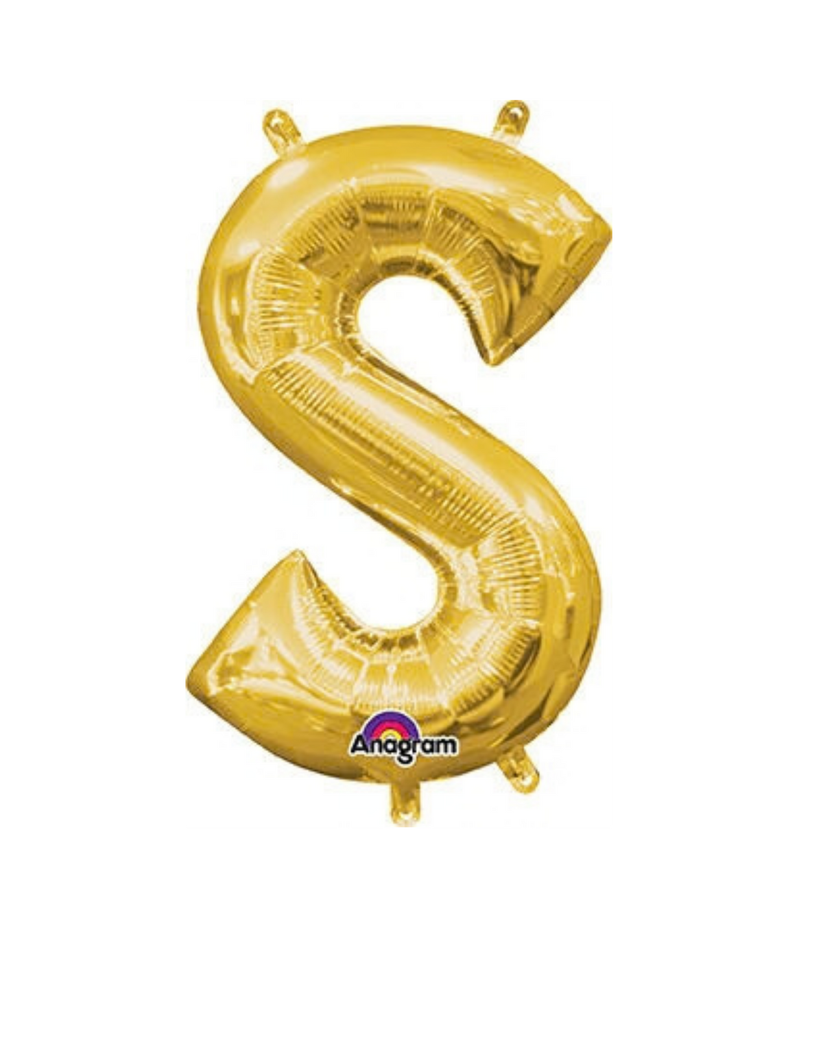 16" Anagram Gold Letter Foil Balloons - AIR FILL