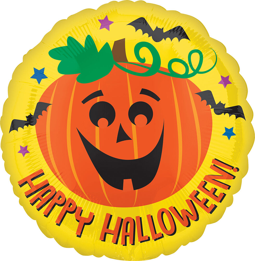 18" Halloween Pumpkin Bats