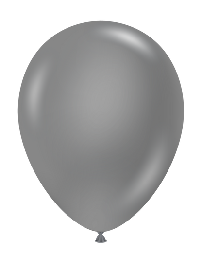 5" Tuftex Metallic Silver - 50Ct.